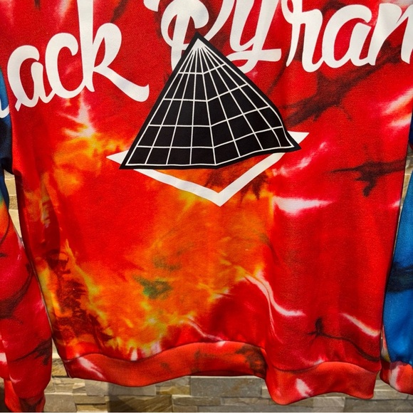 BLACK PYRAMID SWEATSHIRT 3XL Colorful LOGO Bright Colors EUC - Picture 10 of 14